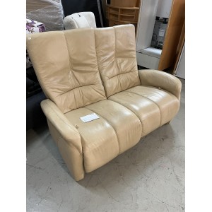 Bézs bőr  relax fotel / dupla